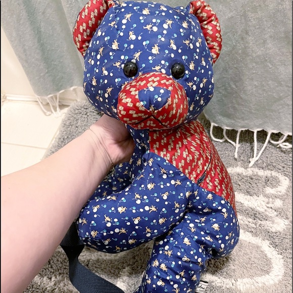 salvatore ferragamo silk teddy bear